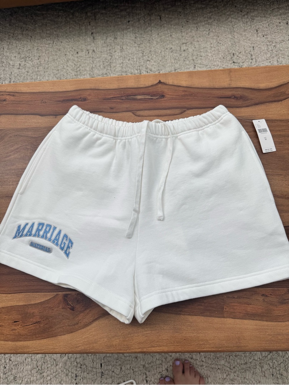 Anthropologie BRIDEMERCH “Marriage Material” Shorts